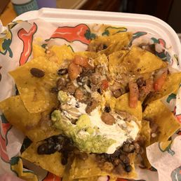 Poor excuse for nachos grande with steak