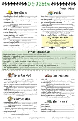 Menu photo 8 D&J Bistro Lake Zurich, IL Menu photo 8 D&J Bistro Lake Zurich, IL