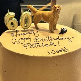 Malted Milk Chocolate birthday cake.