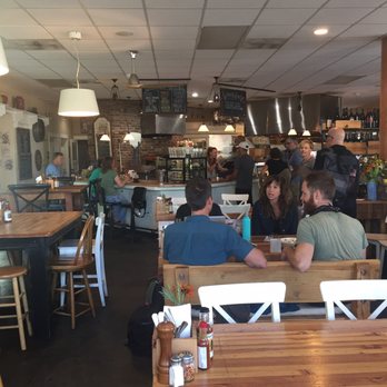 Jackson's Corner - Sitting inside Jackson's Corner. - Sandwiches Near Me - Bend, Oregon