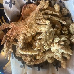 Seafood Platter with an Soft Shell Crab added