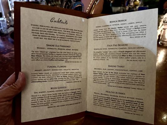Menu photo 3 Loa Bar New Orleans, LA Menu photo 3 Loa Bar New Orleans, LA