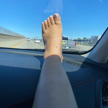 Julie's Nail Spa - White regular polish, rose pedicure. - Nail Salons Near Me - Union City, California