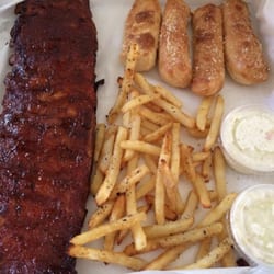 Full Rib dinner. Literally everything was so delicious. Even the fries and breadsticks!