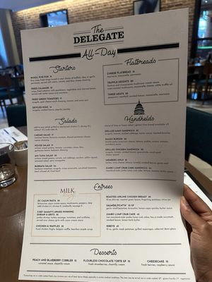 Menu photo 1 The Delegate Washington, DC, DC Menu photo 1 The Delegate Washington, DC, DC