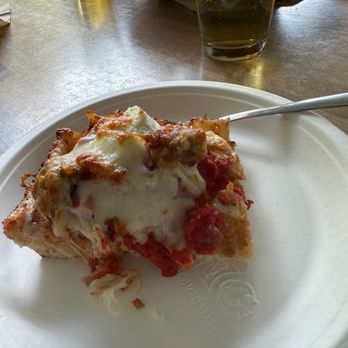 Propaganda Pie - Carnivore Creation Bursting with Ricotta and Mozzarella - Pizza Near Me - Redstone, Colorado