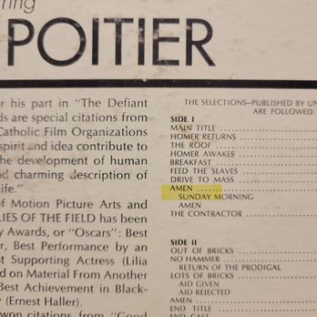 Blast From The Past - Amen. Sung by Sidney Poitier himself. And my Dad very frequently as he walked happily around the house. - Vinyl Records Near Me - Tracy, California Blast From The Past - Amen. Sung by Sidney Poitier himself. And my Dad very frequently as he walked happily around the house. - Vinyl Records Near Me - Tracy, California