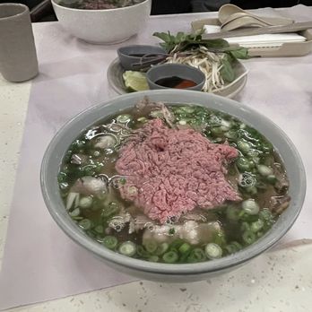 Pho Ha Noi - P4. Rare USDA Choice Flap Meat, Flank, and Brisket - Vietnamese Near Me - Cupertino, California