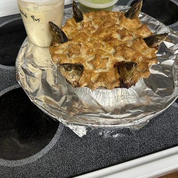 Stargazy - Stargazy fish pie pic 3  with Side Mash & Liquor (w parsley) sauce - British Near Me - Philadelphia, Pennsylvania
