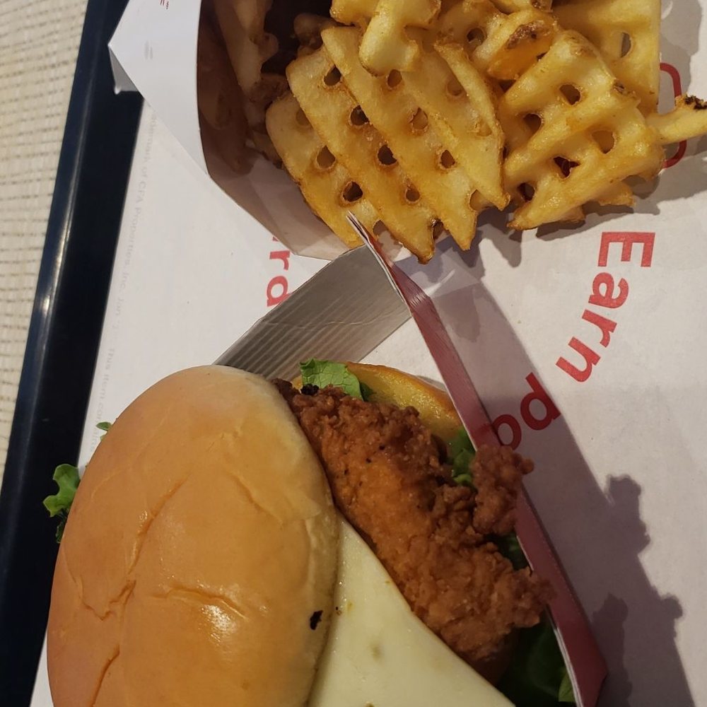 Chick-fil-A - Spicy chicken deluxe combo. - Chicken Shop Near Me - Plattsburgh, New York