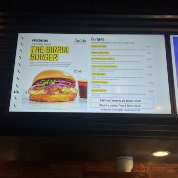 PINCHO - Menu - Burgers Near Me - Sunrise, Florida