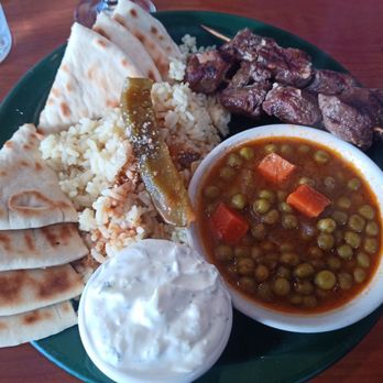 Athina Grill - What's that weird green peas and carrot soup doing in there? - Greek Near Me - Seattle, Washington