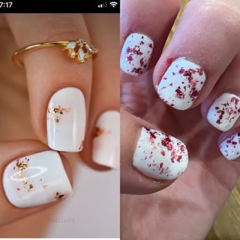 Nail & Spa Creation - What I showed the technician is on the left, what I got is on the right. - Nail Salons Near Me - Vancouver, Washington Nail & Spa Creation - What I showed the technician is on the left, what I got is on the right. - Nail Salons Near Me - Vancouver, Washington