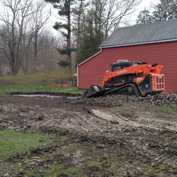TruDirt - Spreading the base stone - Masonry/Concrete Near Me - Lake View, New York