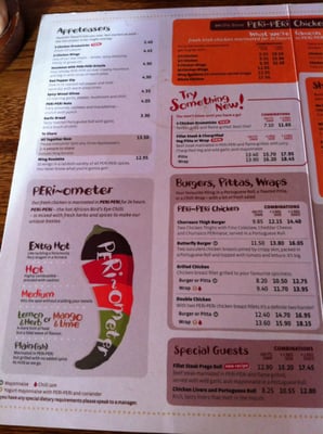 Menu photo 2 Nando's Dublin, D