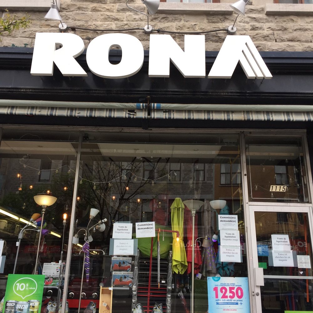 Rona - Front - Hardware Stores Near Me - Montreal, Quebec Rona - Front - Hardware Stores Near Me - Montreal, Quebec