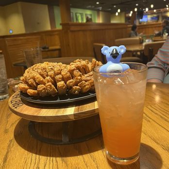 Outback Steakhouse - Blooming onion and a mock tail - Steakhouses Near Me - Fort Worth, Texas Outback Steakhouse - Blooming onion and a mock tail - Steakhouses Near Me - Fort Worth, Texas