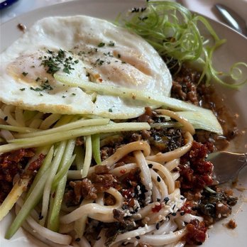 Olive & Finch Golden Triangle - Dandan noodle - New American Near Me - Denver, Colorado Olive & Finch Golden Triangle - Dandan noodle - New American Near Me - Denver, Colorado