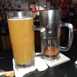 Scoreboard Bar & Grill - My draft beer, blue moon and side bloody mary..oops, all gone