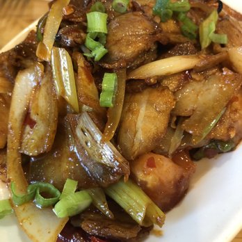 Phayul - Sliced pork with leeks and peppers - Himalayan/Nepalese Near Me - Jackson Heights, New York Phayul - Sliced pork with leeks and peppers - Himalayan/Nepalese Near Me - Jackson Heights, New York