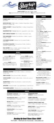 Menu photo 2 Sharky's Bar & Grill Dallas, TX Menu photo 2 Sharky's Bar & Grill Dallas, TX