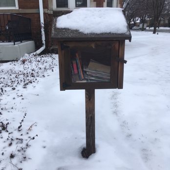 Little Free Library - Frosted with snow. - Community Book Box Near Me - Oak Park, Illinois Little Free Library - Frosted with snow. - Community Book Box Near Me - Oak Park, Illinois