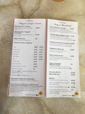 Menu photo 1 Cafe Adagio Croydon, XGL