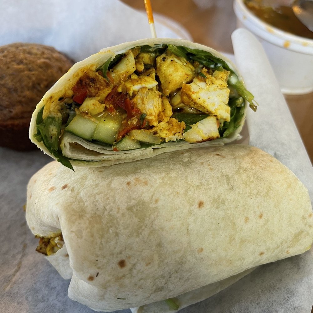Cottage Cafe & Catering - Indian flavored chicken wrap!! - Cafes Near Me - Casper, Wyoming Cottage Cafe & Catering - Indian flavored chicken wrap!! - Cafes Near Me - Casper, Wyoming