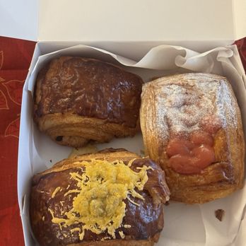 The French Spot - Ham and cheese croissant, chocolate croissant, and a danish. - Desserts Near Me - Concord, California The French Spot - Ham and cheese croissant, chocolate croissant, and a danish. - Desserts Near Me - Concord, California