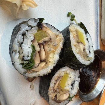 SUSHI-SAN - Shitake mushroom truffle roll - Sushi Bars Near Me - Chicago, Illinois SUSHI-SAN - Shitake mushroom truffle roll - Sushi Bars Near Me - Chicago, Illinois