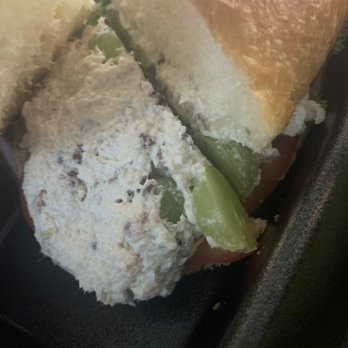 Chicken Salad Chick - Fancy Nancy on croissant. It has grapes apples and pecans - Salad Near Me - Greensboro, North Carolina
