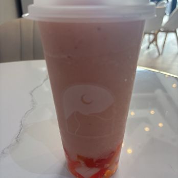 Ocha + Boba - Lychee strawberry slush + rainbow jelly - Bubble Tea Near Me - Edmonton, Alberta Ocha + Boba - Lychee strawberry slush + rainbow jelly - Bubble Tea Near Me - Edmonton, Alberta