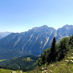 Rossfeld Panoramastraße - Blick nach Österreich