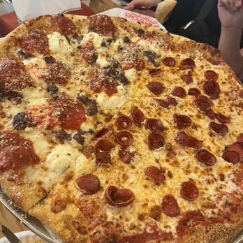 Sgt. Pepperoni's Pizza Store - half and half custom pizza - Pizza Near Me - Newport Beach, California