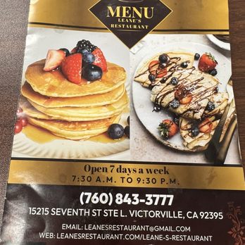 Leane’s Restaurant - Wraps Near Me - Victorville, California Leane’s Restaurant - Wraps Near Me - Victorville, California