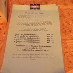 Uit De Buurt - Don't be astonished - they will not reveal until on your plate! But you can tell whether your a vegi etc. :)