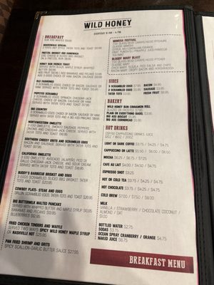 Menu photo 1 Wild Honey BBQ Atlantic City, NJ Menu photo 1 Wild Honey BBQ Atlantic City, NJ