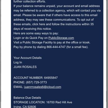 Public Storage - Costumer support chat - Self Storage Near Me - Irvine, California