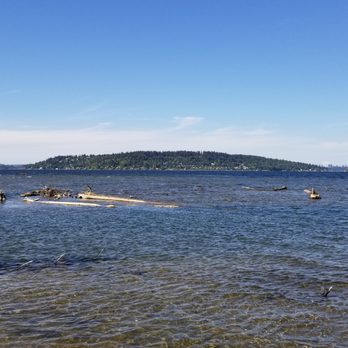 Cedar River Trail - Southern End of Lake Washington - Mercer Island in front, Seattle to the left, Bellevue on the right - Mountain Biking Near Me - Renton, Washington