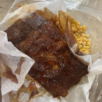 Triangle Deli - Pork spare ribs was tough and sauce was basic - Soul Food Near Me - New Orleans, Louisiana
