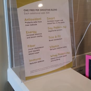 Nature's Juice - You get one free boost to your smoothie! Afterwards is extra depending what you want added - Juice Bars & Smoothies Near Me - Fullerton, California Nature's Juice - You get one free boost to your smoothie! Afterwards is extra depending what you want added - Juice Bars & Smoothies Near Me - Fullerton, California