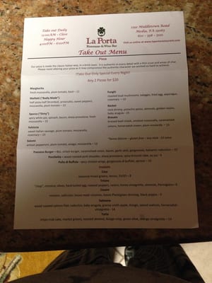 Menu photo 2 LA Porta Ristorante Media, PA Menu photo 2 LA Porta Ristorante Media, PA
