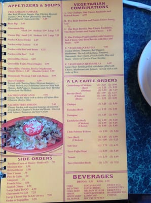 Menu photo 2 El Tres Amigos Bolivar, MO Menu photo 2 El Tres Amigos Bolivar, MO