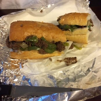 Sam's Philly Steak - Pepper philly cheese steak (provolone cheese, green pepper, & onions). It was amazing!! - Sandwiches Near Me - Tarzana, California Sam's Philly Steak - Pepper philly cheese steak (provolone cheese, green pepper, & onions). It was amazing!! - Sandwiches Near Me - Tarzana, California