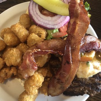 Universal Joint - Steinbeck burger with tots - New American Near Me - Lawrenceville, Georgia Universal Joint - Steinbeck burger with tots - New American Near Me - Lawrenceville, Georgia