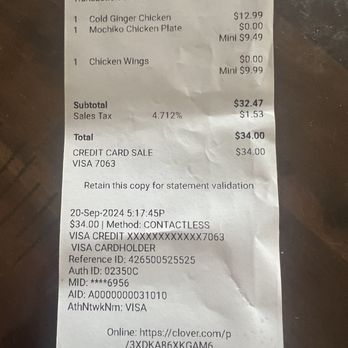 New Town Cafe - Bill - Cafes Near Me - Aiea, Hawaii