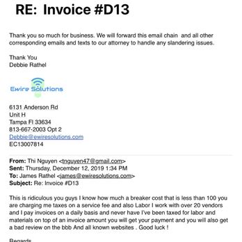 Ewire Solutions - Not allowed the write this review ? - Electricians Near Me - Homosassa, Florida