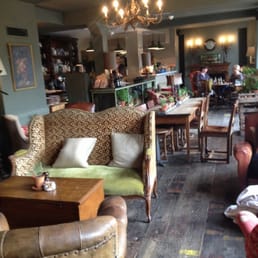 Interior of The Pig In The Wall. Inviting, cozy comfortable.