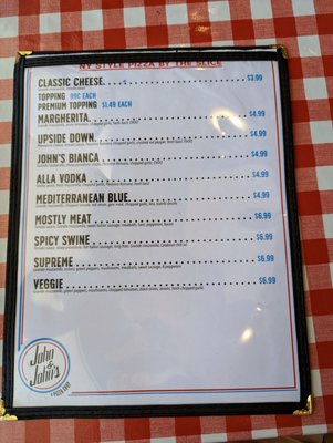 Menu photo 6 John And John's A Pizza Shop Orlando, FL Menu photo 6 John And John's A Pizza Shop Orlando, FL