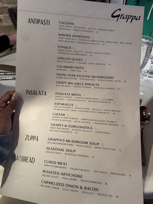 Menu photo 4 Grappa Park City, UT